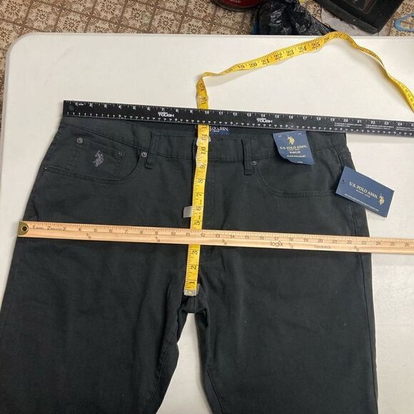 US POLO ASSN Stretch Twill 5 pocket Men’s Pants Black‎ Size 40/30 New With Tags - Picture 4 of 12